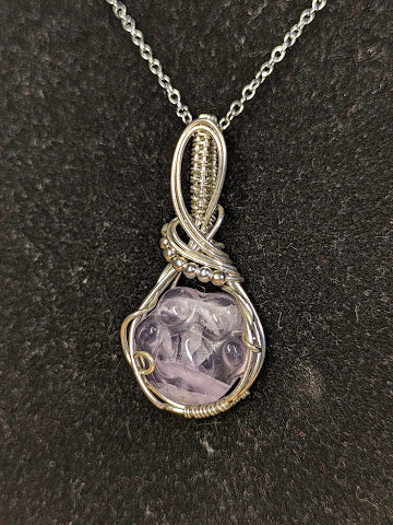 Fluoriet Ketting Zilver