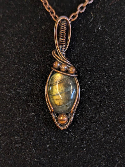 Labradoriet Ketting Koper