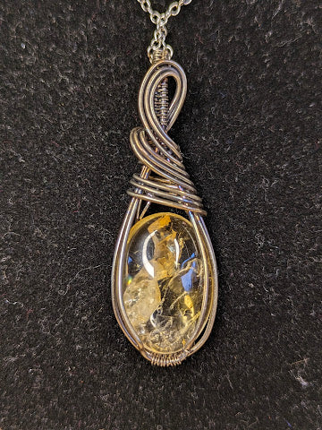 Citrien Ketting Zilver