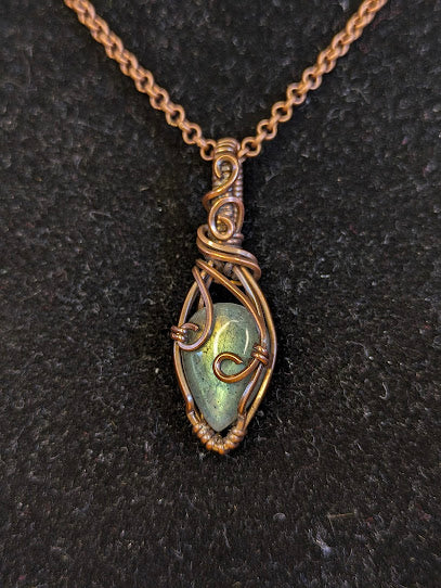 Labradoriet Ketting Koper