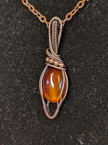 Carneool Ketting Koper