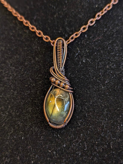 Labradoriet Ketting Koper