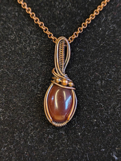 Carneool Ketting Koper