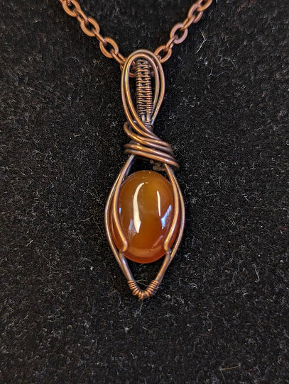 Carneool Ketting Koper