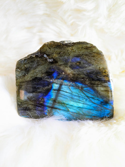 Spectroliet Labradoriet Halfgepolijste Sculptuur