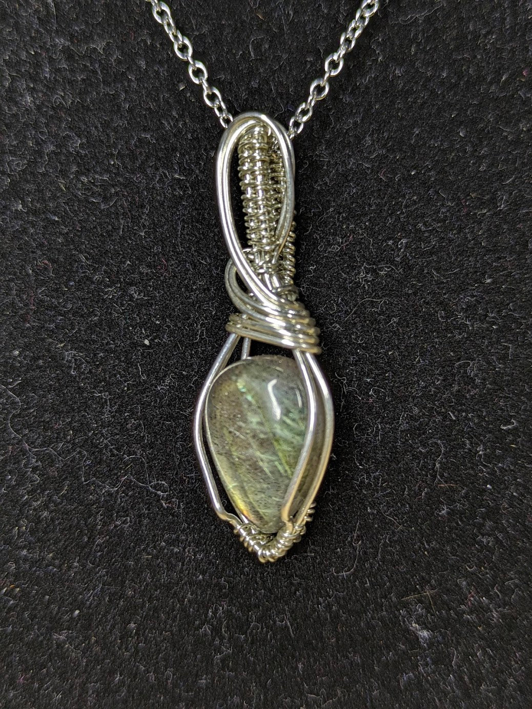 Labradoriet Ketting Zilver