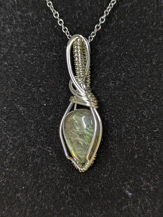 Labradoriet Ketting Zilver