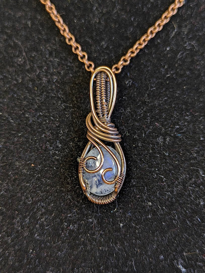 Regenboog Maansteen Ketting Koper