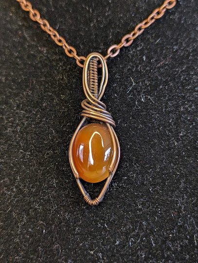 Carneool Ketting Koper