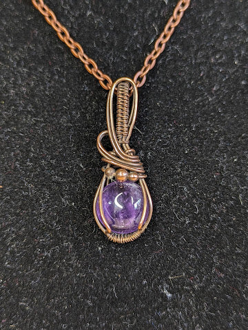 Amethist Ketting Koper