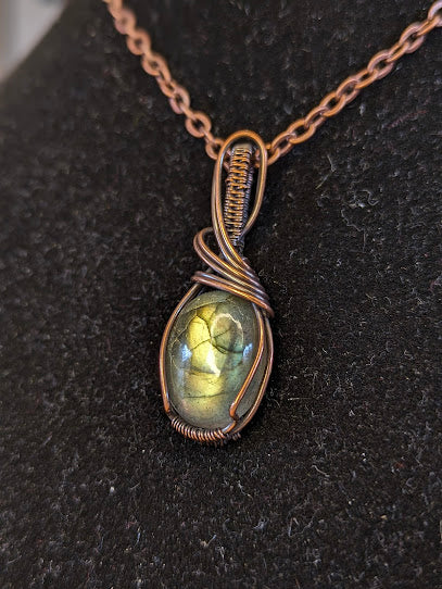 Labradoriet Ketting Koper