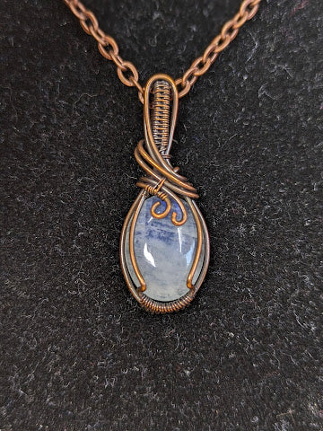 Regenboog Maansteen Ketting Koper