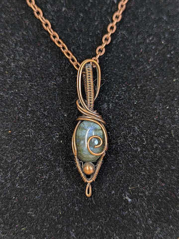 Labradoriet Ketting Koper