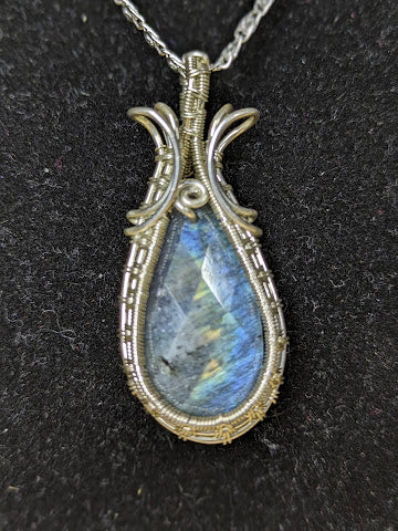 Labradoriet Ketting Zilver