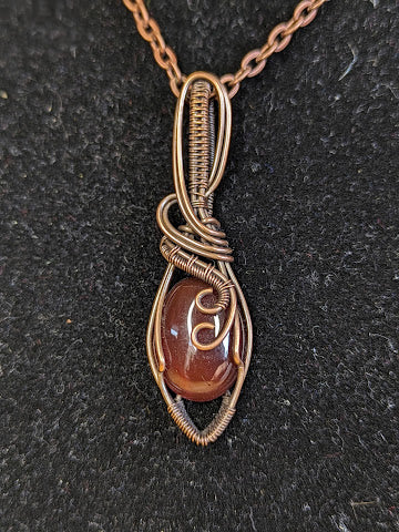 Carneool Ketting Koper