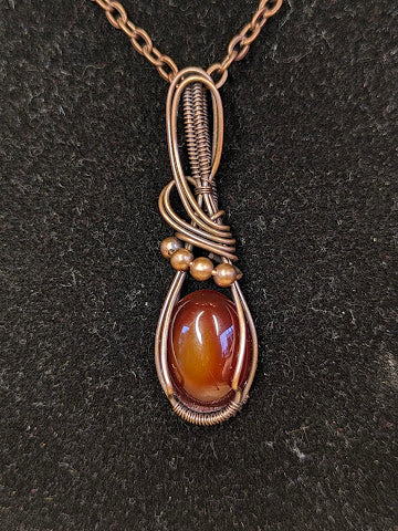 Carneool Ketting Koper