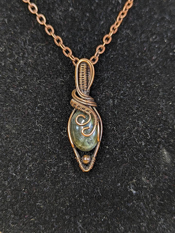 Labradoriet Ketting Koper