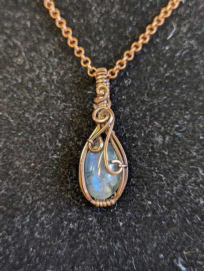 Labradoriet Ketting Koper