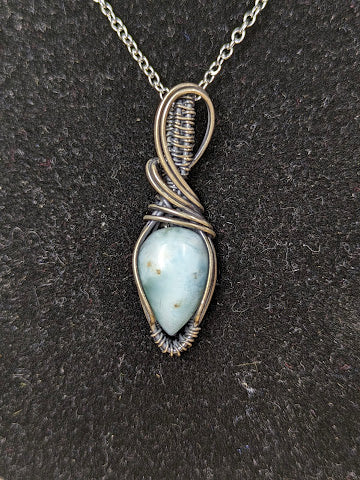 Larimar Ketting Zilver